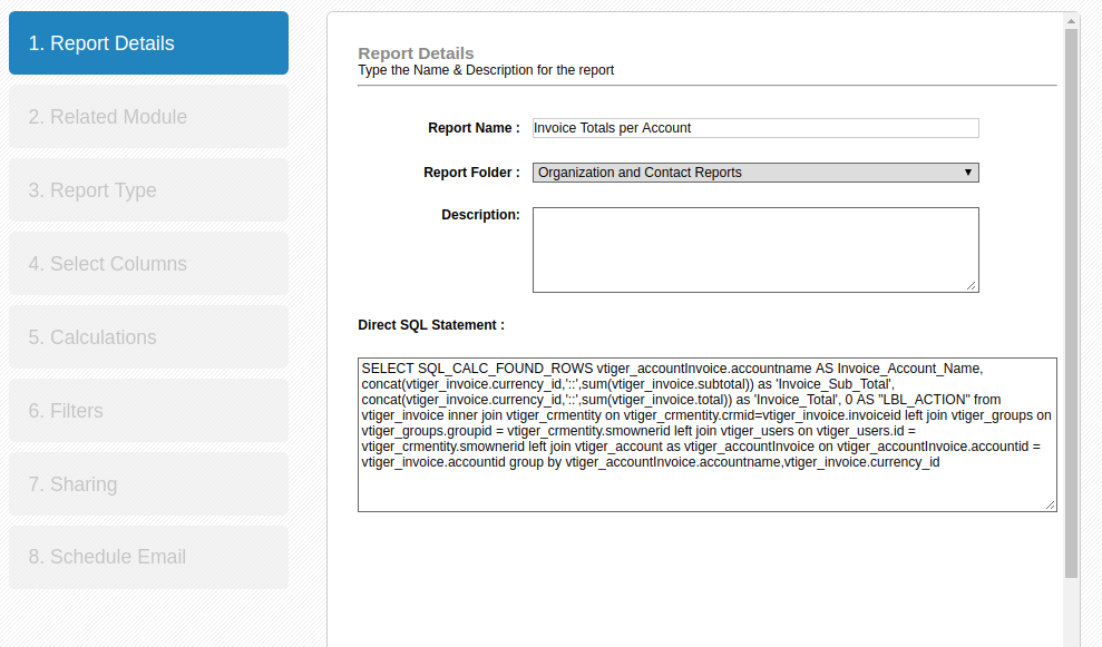 Report Group by Date