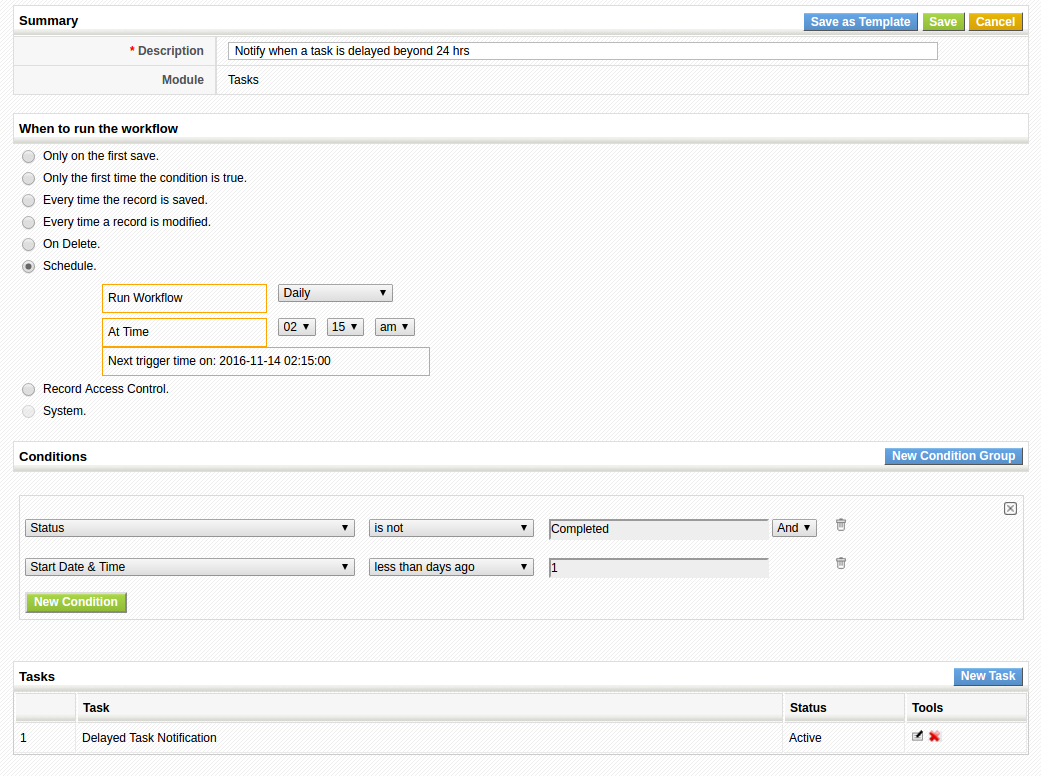 evalwf Scheduled Workflow